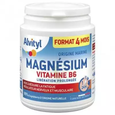 Alvityl Magnésium Vitamine B6 Libération Prolongée Comprimés Lp Pot/120 à Serris